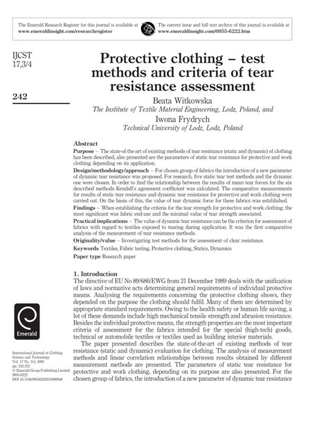 tear resistance test method pdf